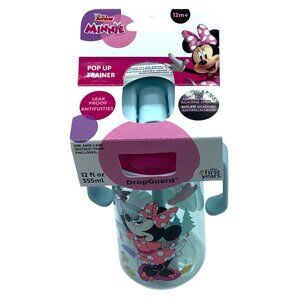 The First Years Disney 12oz Minnie Mouse Spill‎ Proof Flip Top Toddler Sippy Cup